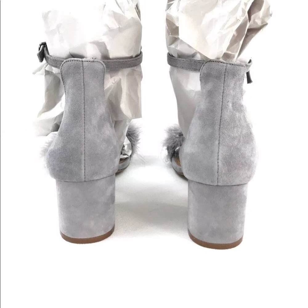 Steve Madden Suede Real Feather Block Heel Sandals - image 5